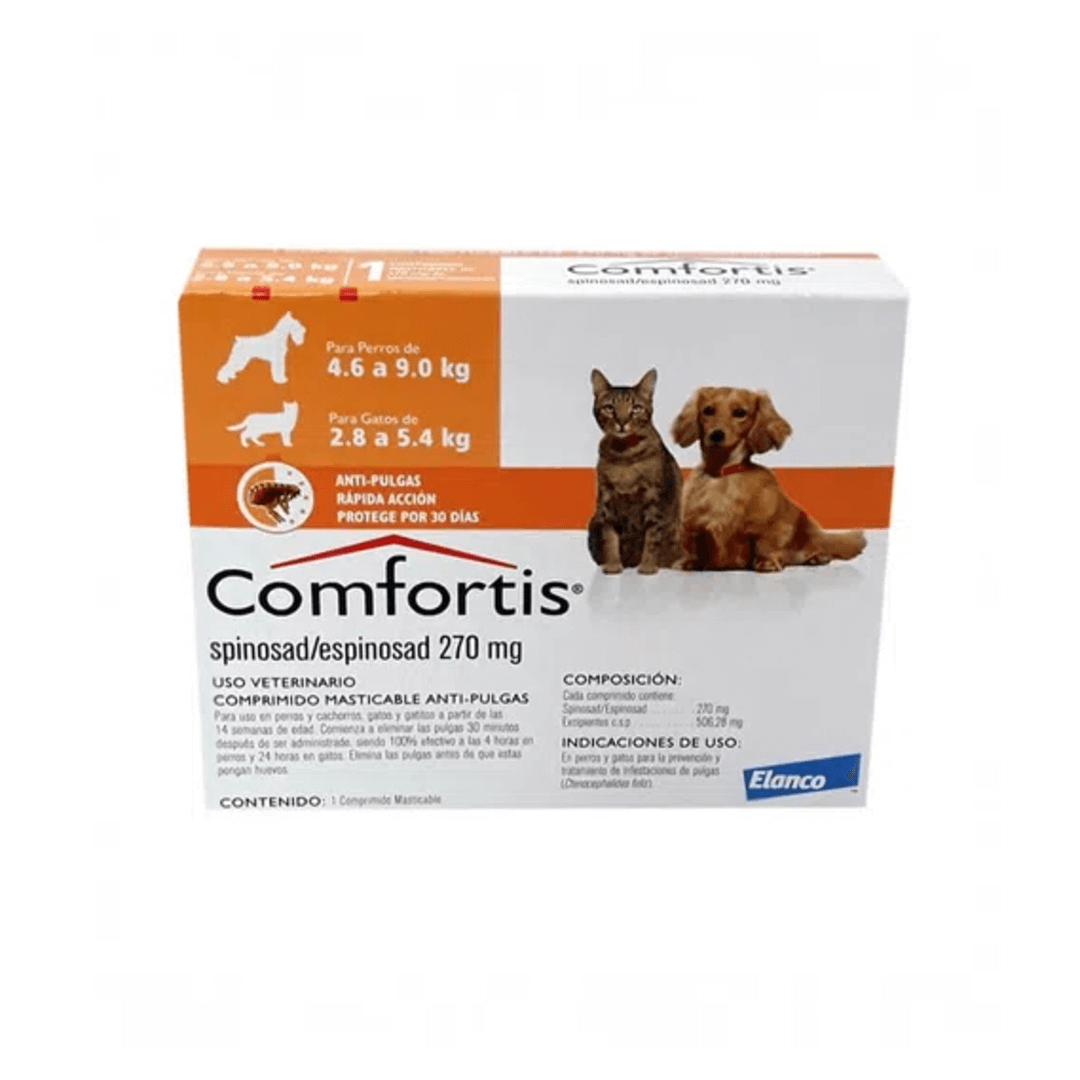 Comfortis Comfortis Pastilla Antipulgas Perro (Spinosad) 4,6 A 9 Kg