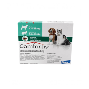 Comfortis Comfortis Pastilla Antipulgas Perro (Spinosad) 9 A 18 Kg