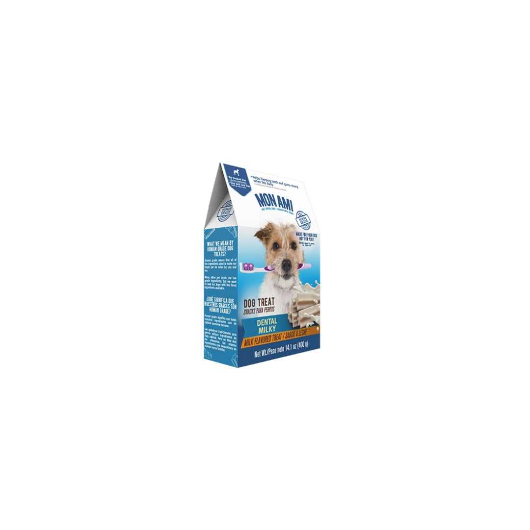 Mon Ami caja 400g dental milk para perros