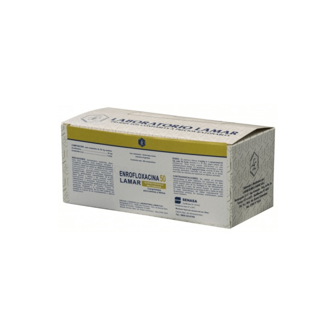 Enrofloxacina 50mg x360 Comprimidos